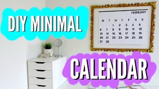 DIY Big Minimalistic Calendar Stendig Inspired  pastella28 [upl. by Thirzia383]