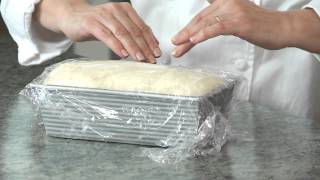 BREAD 101  basic white bread shaping and baking the loaf [upl. by Kliment]