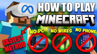 How to Play QUESTCRAFT on the Oculus Quest 2  NO PC NO WIRE NO PHONE  MINECRAFT VR [upl. by Nosro]