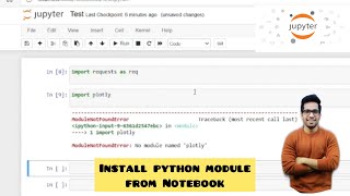 ModuleNotFoundError  No module named pandas  How to install python modules from Jupyter Notebook [upl. by Ierdna]