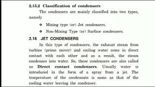 CLASSIFICATION OF STEAM CONDENSERS [upl. by Bradeord521]