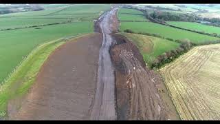 Drone footage  A77 Maybole Bypass [upl. by Wynnie]