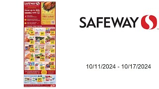 Safeway Weekly Ad US  10112024  10172024 [upl. by Eicram]