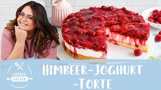 HimbeerJoghurtTorte – die perfekte Sommertorte 😎☀️ I Einfach Backen [upl. by Beberg]