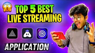 TOP 5 BEST LIVE STREAMING APP FOR FREE FIRE AND BGMI  BEST MOBILE LIVE STREAMING APP LOW DEVICE [upl. by Haik825]