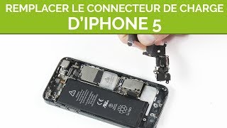 Remplacer le connecteur de charge de son iPhone 5 By SOSav [upl. by Enaujed]