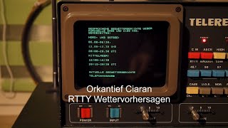 Sturmtief CIARAN ► Sturm Orkan ► DWD RTTY Wettervorhersage ► Teletron TE 704 Bundeswehr Empfänger [upl. by Atreb]