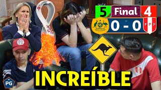 Perú 0 Australia 0 Penales 45 🔥 Repechaje Qatar 2022 😱 Reacciones Amigos 🔥 El Club de la Ironía [upl. by Aaron]