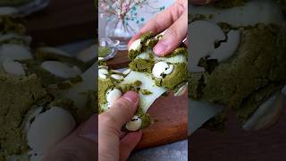 Matcha Lovers MustTry Recipe Chewy Matcha Mochi Cookies 🍵🍪 bakingmadeeasy matchacookie [upl. by Leryt]