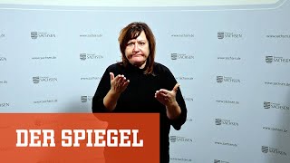 Dolmetscherin für Gebärdensprache Wie erklärt man Gehörlosen »Inzidenz«  DER SPIEGEL [upl. by Floria]