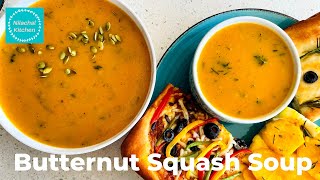 Vegan Butternut Squash soup  Ekadashi Soup recipe  Winter Soup Glutenfree  Nilachal Kitchen [upl. by Frederica]