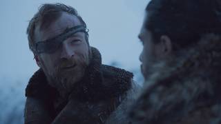 Beric Dondarrion talks to Jon Snow about Ned Stark and Rhllor GoT  S07 E06 [upl. by Augie198]