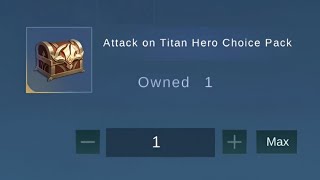 Attack on Titan Hero Choice Pack  But I Got Cici [upl. by Narda]