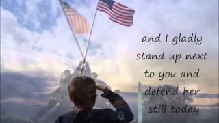 Lee Greenwood God Bless the USA lyrics [upl. by Euseibbob]