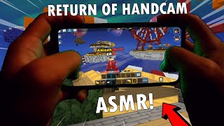 RETURN OF THE LEGENDARY HANDCAM ASMR in Bedwars Blockman GO [upl. by Llerod]