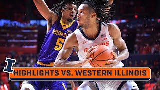 Western Illinois at Illinois  Highlights  Big Ten Basketball  Nov 24 2023 [upl. by Jezebel219]