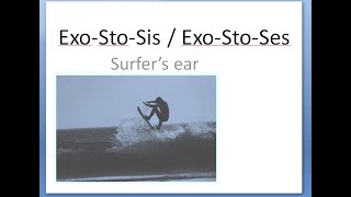 ENT ExoStoSis ExoStoSes Surfers ear Benign Tumor External Auditory Canal Meatus Lempert [upl. by Helsa]