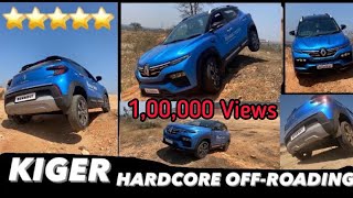 Kiger off road  Renault Kiger offRoad test  Kiger hardcore offroading  Really an SUV kiger [upl. by Ennyroc46]