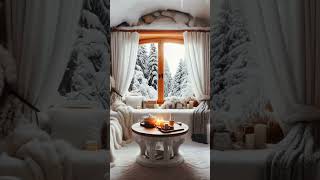 Winter Wonderland Snowy Cave Loungequot relax shorts atmosphere cozyatmosphere livingroom [upl. by Einahteb414]