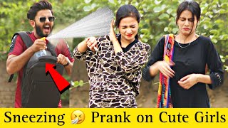 Sneezing Prank On Cute Girls ThatWasCrazy [upl. by Asined248]