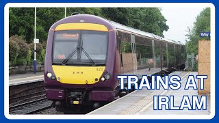 TRAINS at IRLAM railway station [upl. by Euqinahc949]