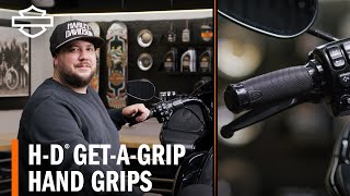 Frankie Garcias HarleyDavidson Bagger Build – GetAGrip Hand Grips [upl. by Ardnuek]