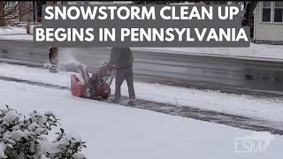 01162024 Montoursville to Hughesville PA  Snowstorm Airport CleanUp Plow Trucks Slow Traffic [upl. by Merla427]