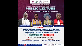 PUBLIC LECTURE amp LAUNCH OF quotTHURSDAYS IN BLACK CAMPAIGN  THURSDAY JUNE 20TH 2024 [upl. by Ivens]