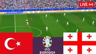 Turkey vs Georgia LIVE Euro 2024 Germany Full Match  Simulation Video Games [upl. by Snoddy535]