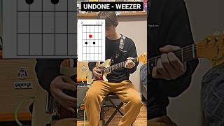 Undone  Weezer  Guitar tutorial w chord Chart guitar music weezer rock tutorial chords [upl. by Virginie678]