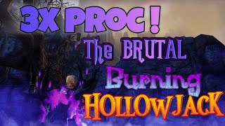 ESO BURN EM🔥 The Brutal Burning Hollowjack GANK Nightblade Build Update 43 [upl. by Mercer]