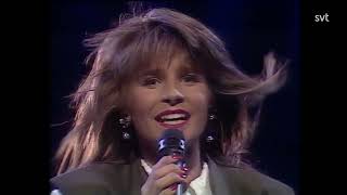 Carola Fångad av en stormvind  Sweden Melodifestivalen 1991 [upl. by Dustman141]