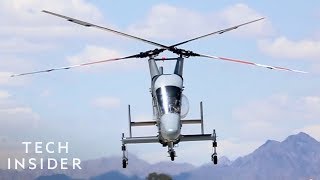 KMAX Helicopter With Two Crossing Rotors Is Lighter And More Efficient [upl. by Adnik]