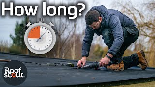 Fitting A Self Adhesive Flat Roofing Membrane How Long Does It Take Resitrix [upl. by Mcmillan]