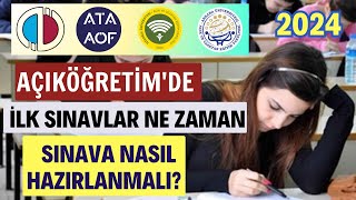 Açıköğretimde İlk Sınavlar Ne Zaman Sınava Nasıl Hazırlanmalı Sınav Giriş Belgesi [upl. by Barrett]