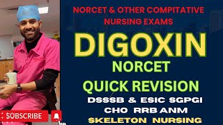 DIGOXIN BY RAVI SIR AIIMS DELHI norcet esic dsssb medical nursing exam rrb topic [upl. by Rostand]