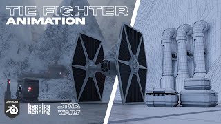 Star Wars Tie Fighter Landing  VFX Breakdown [upl. by Shelah]