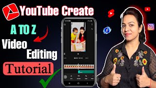 Youtube VIDEO EDITING App FREE ✅ NoWatermark ❌ How to Edit videos in Youtube Create youtube create [upl. by Lednik11]