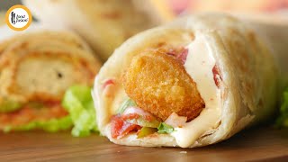 Chicken Nuggets Paratha Roll Recipe By Food Fusion Ramzan Special [upl. by Shaffer]