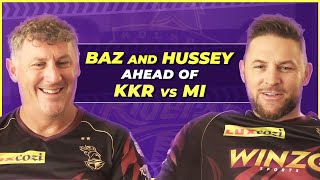 McCullum Hussey PreMatch Press Conference  KKR v MI  Knight Live  KKR IPL 2022 [upl. by Akem23]