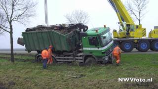 Berging vrachtwagen Oldebroekerweg Biddinghuizen [upl. by Koblas]