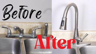 How To Replace Install Kitchen Faucet Easy Simple [upl. by Philan]