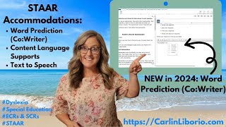 How to Practice NEW Word Prediction amp Content Language Supports on STAAR Practice Cambium Website [upl. by Quar]