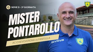 INTERVISTA POST PARTITA  AC CHIEVOVERONA vs FANFULLA  Serie D • 3ª Giornata [upl. by Wilde]