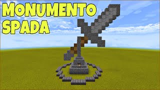 Come COSTRUIRE un MONUMENTO alla SPADA Tutorial  Minecraft [upl. by Aima]