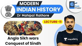 L11 Annexation of Sindh  Anglo Sikh Wars l Modern Indian History  UPSC CSE 2021  Dr Mahipal [upl. by Akinyt]