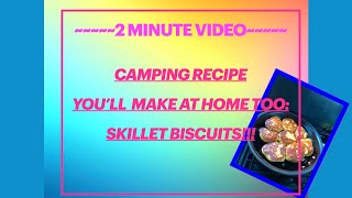 Learn How to Make Skillet Biscuits in Less than 2 Minutes [upl. by Mickey185]