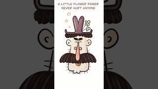 Doodling Cartoon Face  Macho with a Flowery Twist [upl. by Enttirb]