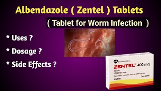 Albendazole  Tablet for Worm Infection  Uses and Side Effects [upl. by Ycats]