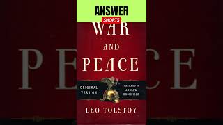 Who Wrote The Novel “War and Peace” short worldgk competitiveexams literature history russia [upl. by Allebasi]